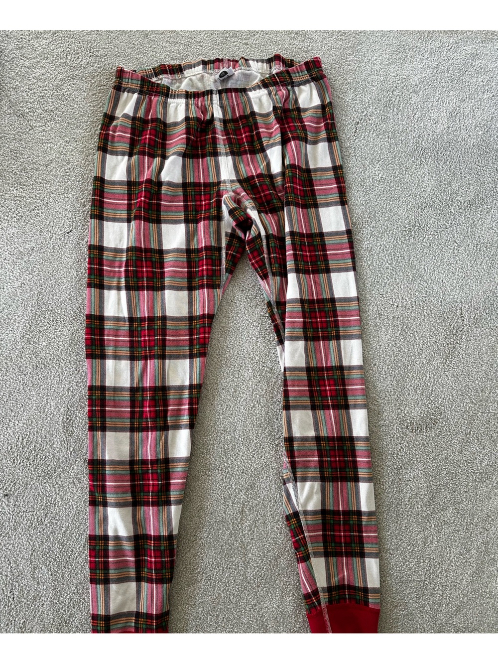 [Hanna Andersson] Red, White and Black Plaid Kids Leggings